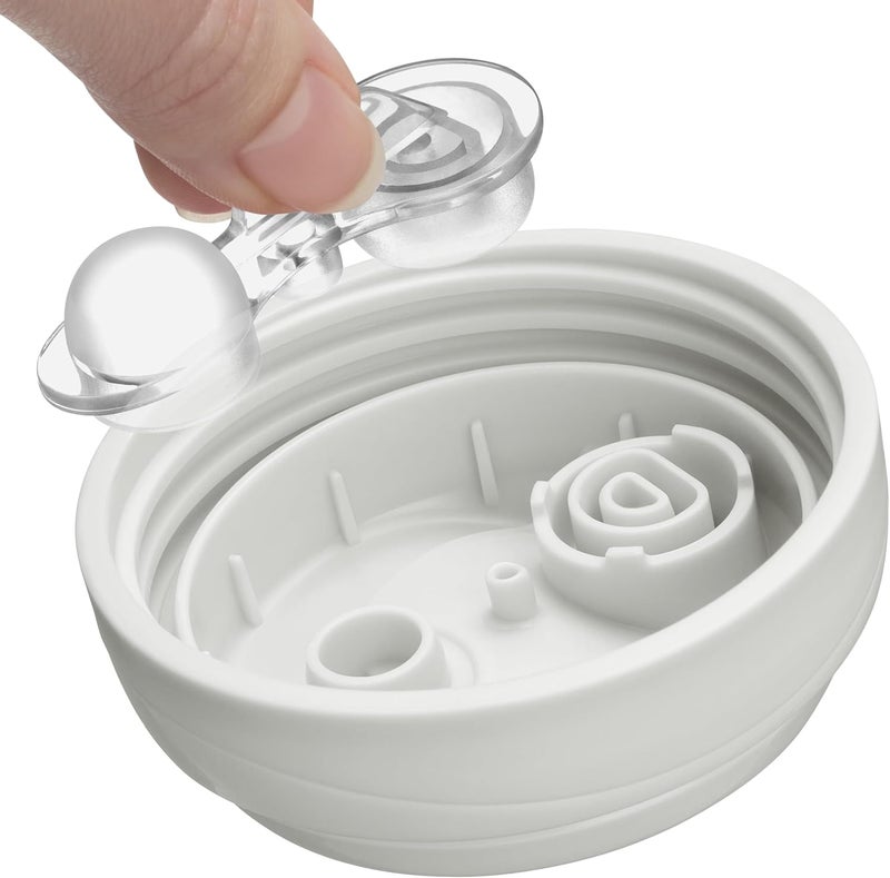 Chicco Double-Wall Insulated Sippy Cup with Bite-Proof Rim Spout and Spill-Free Lid 9oz. | Top-Rack Dishwasher Safe | Easy to Hold Ergonomic Indents | Ocean Print/Surf, 2pk | 12+ months - Image 4